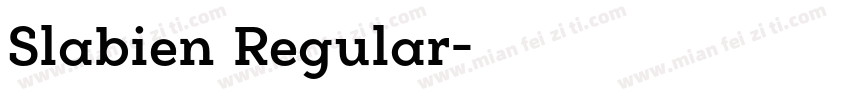 Slabien Regular字体转换
